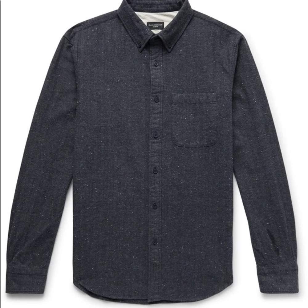 XL Slim Fit Club Monaco textured Button Up - Picture 1 of 5
